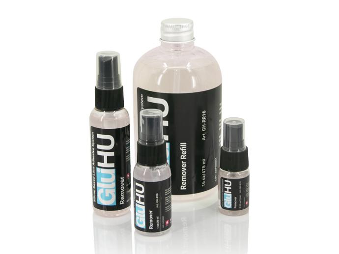 GluHU Remover 60ml, 30ml, 15ml, for wigs and facial hair in theater and film industry