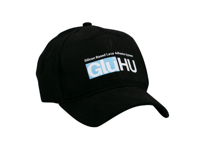 GluHU baseball cap. 100% cotton. Black.